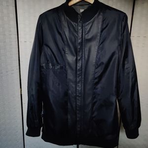 Men's Calvin Klein Navy Faux Leather Size L Jacket